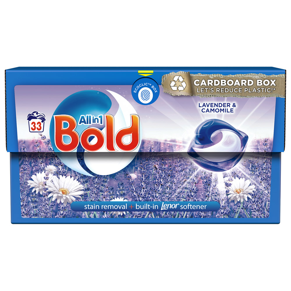 Bold All in 1 Pods Lavender and Camomile Washing Liquid Capsules 33 Washes Image 2