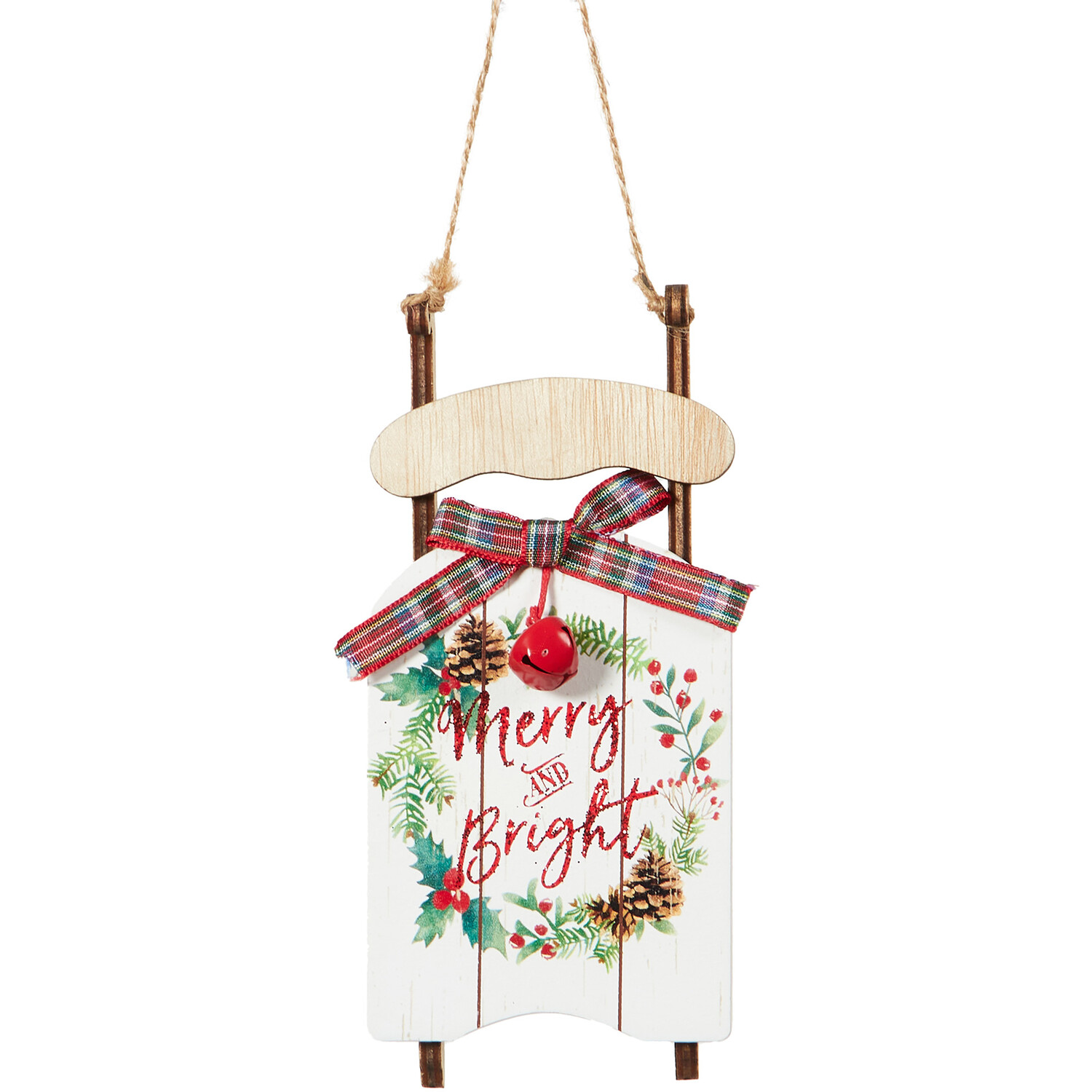 Christmas Sleigh Hanging Decoration Image 1