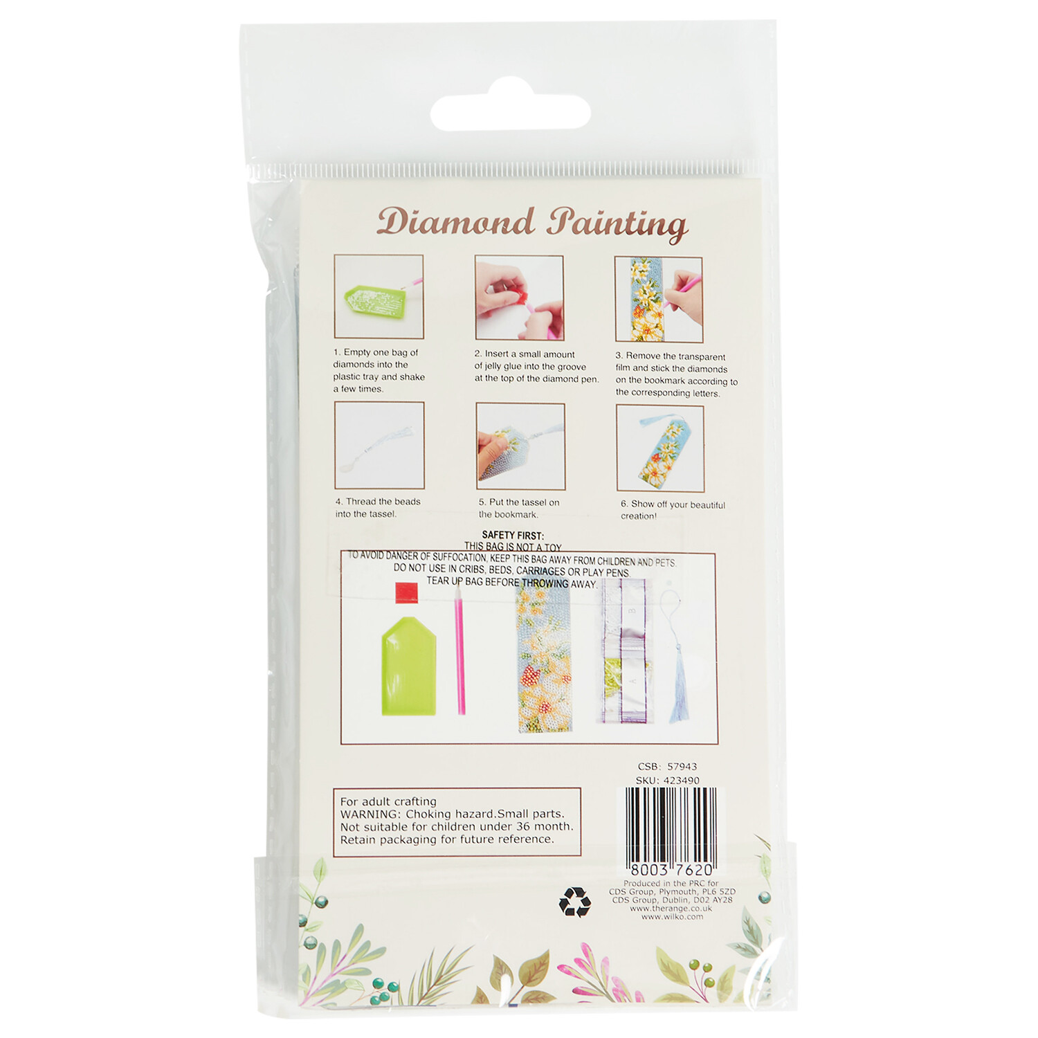 Diamond Painting Bookmark Multicolour Image 3