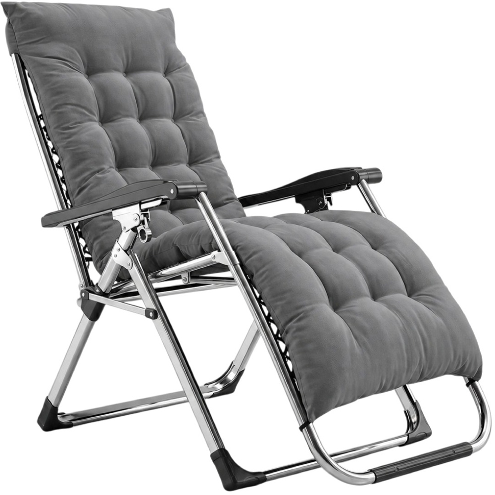 Smart Living Grey Zero Gravity Chair with Cushion and Pillow Image 2