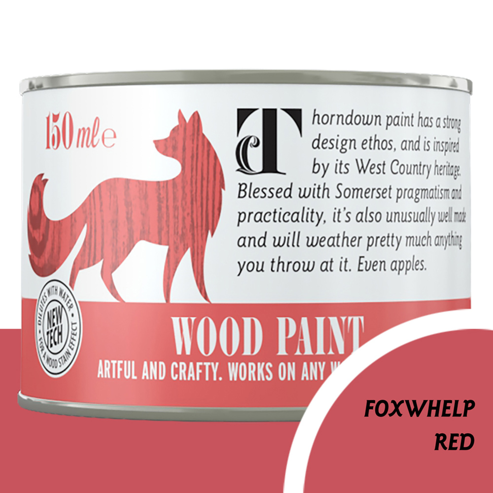 Thorndown Foxwhelp Red Satin Wood Paint 150ml Image 3