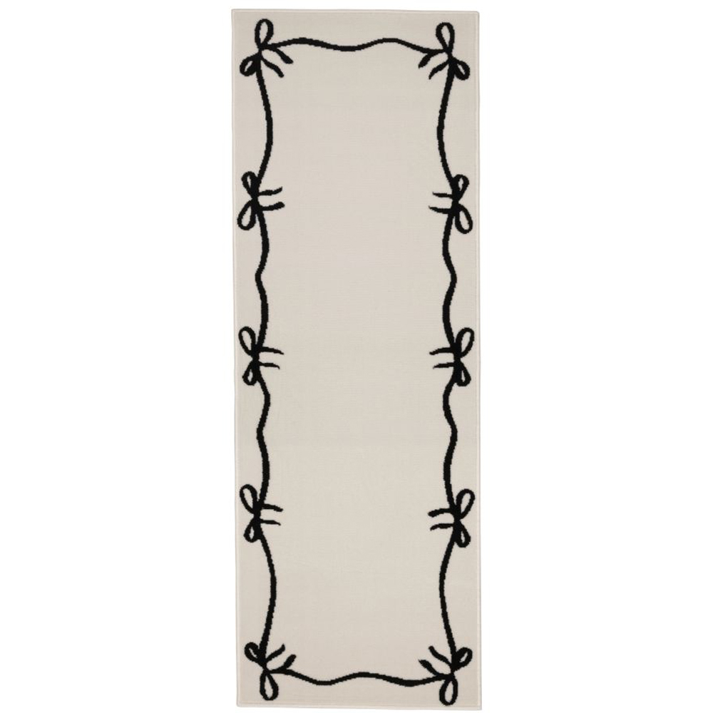 Homemaker Maestro Bow Border Mono Runner 67 x 200cm Image 2