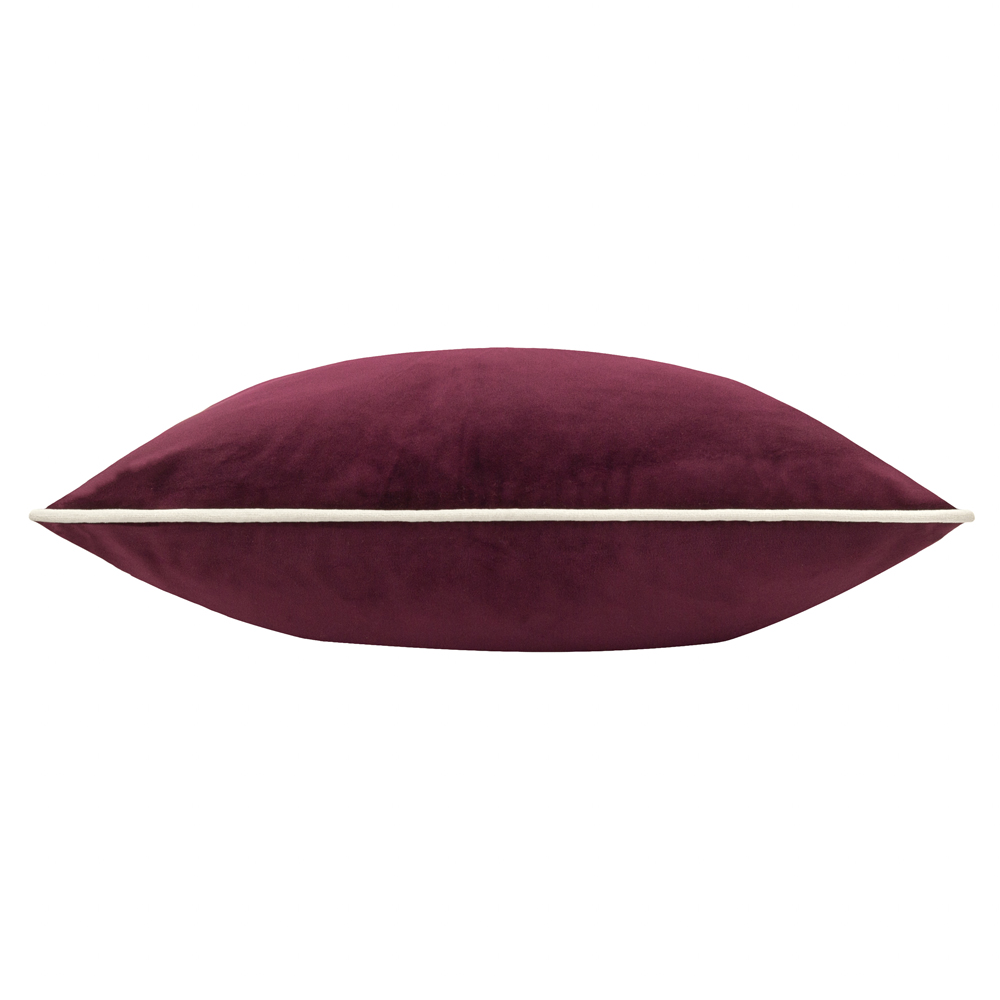 Furn Pineberry Forest Embroidered Plum Velvet Cushion 45 x 45cm Image 4