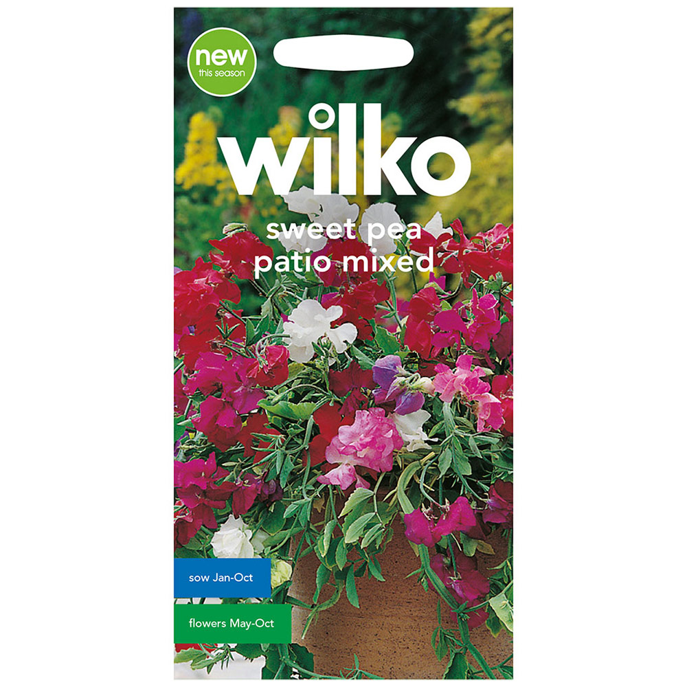 Wilko Sweet Pea Patio Mixed Seeds Image 2