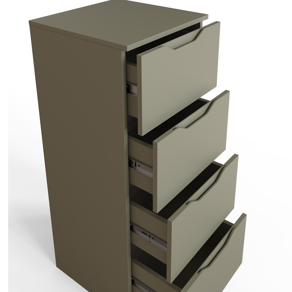FWStyle Luno 4 Drawer Green Modern Chest of Drawers Image 4