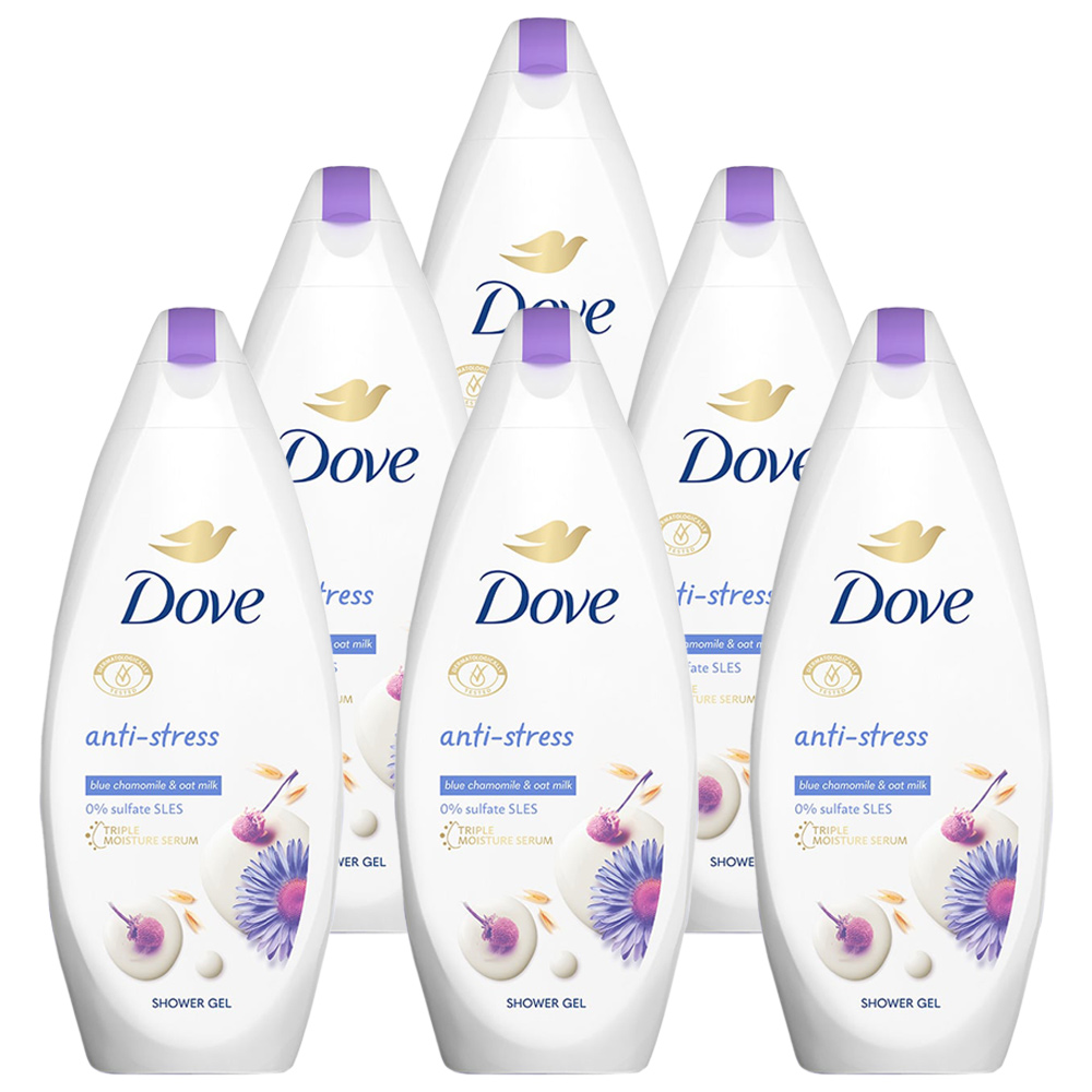 Dove Anti stress Body Wash Case of 6 x 450ml Wilko