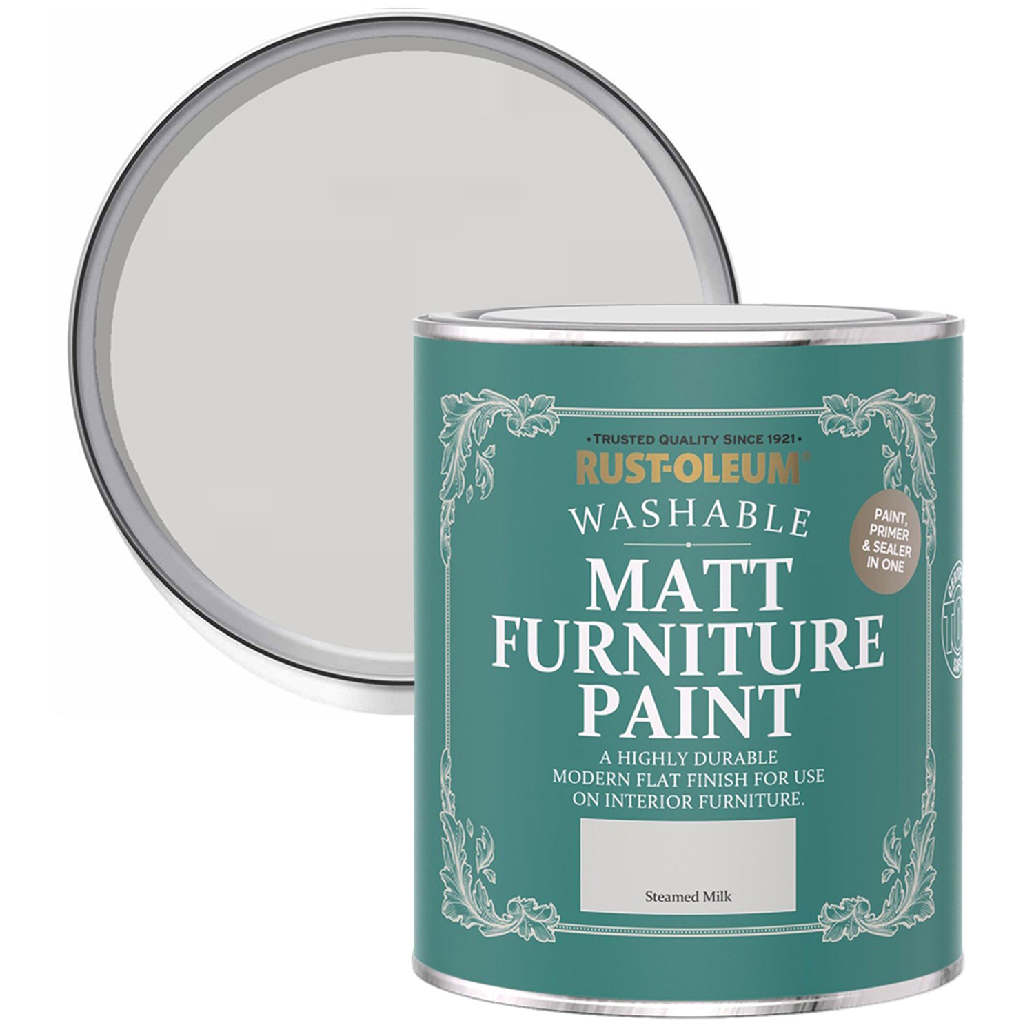 Rust-Oleum Steamed Milk Matt Furniture Paint 750ml Image 1