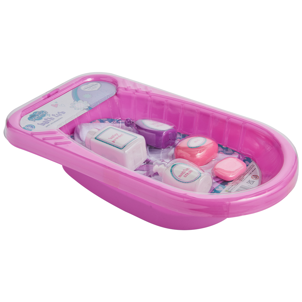 wilko Baby Nice and Clean Bath Tub with Accessories Image 1
