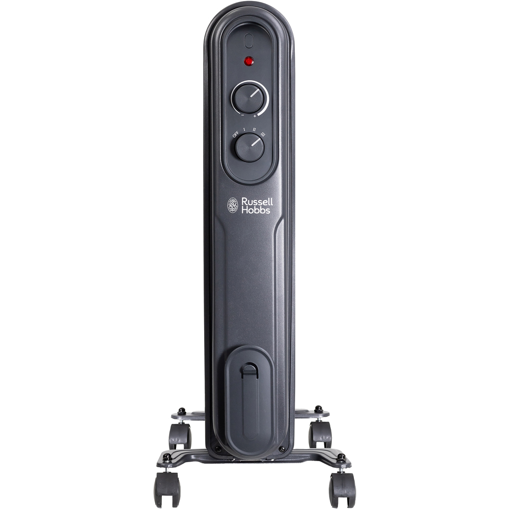 Russell Hobbs Matt Anthracite 7-Fin Oil Filled Radiator 1500W Image 2