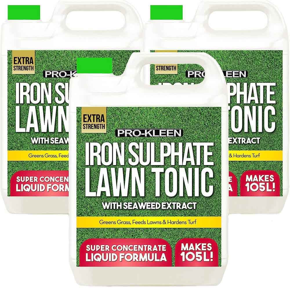 Pro-Kleen Iron Sulphate and Lawn Tonic 15L 3 x 5 Litres Image 1