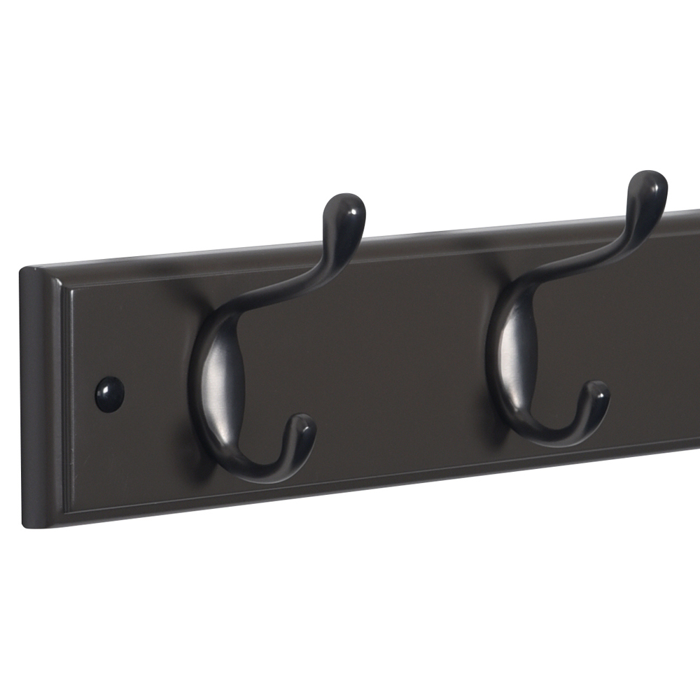 House of Home Black 4 Double Hook Mounted Board Image 3