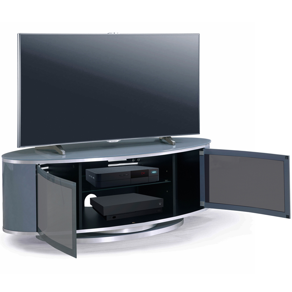 MDA Designs Luna 2 Door Grey TV Unit Image 4