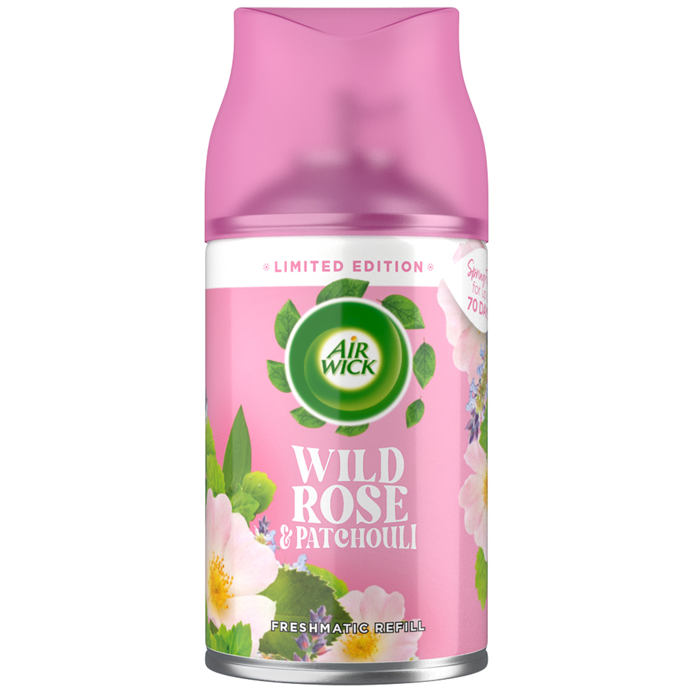 Air Wick Wild Rose and Patchouli Freshmatic Refill Case of 4 x 250ml Image 2