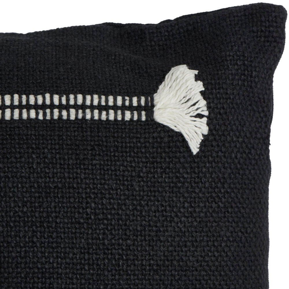 Wilko Black White Tufts Cushion 43 x 43cm Image 3