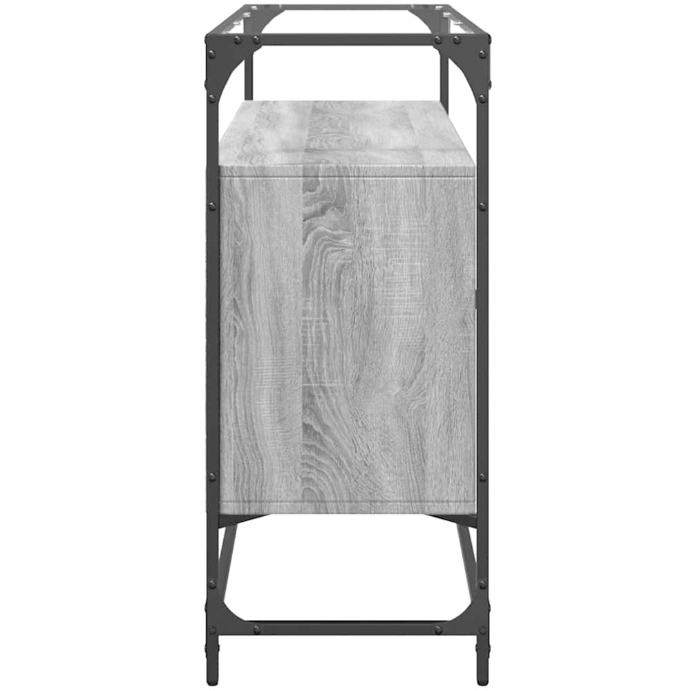 vidaXL 2 Door 4 Shelf Grey Sonoma Sideboard Image 5