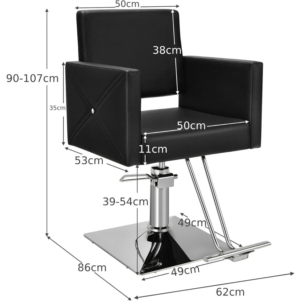 Costway Swivel Hairdressing Chair with Footrest Image 9