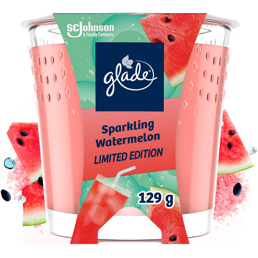 Glade Candle Sparkling Watermelon Air Freshener 129g Image 2
