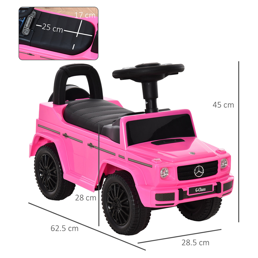 Kids Pink Foot-To-Floor Sliding Car with Interactive Features 12-36 months Image 5
