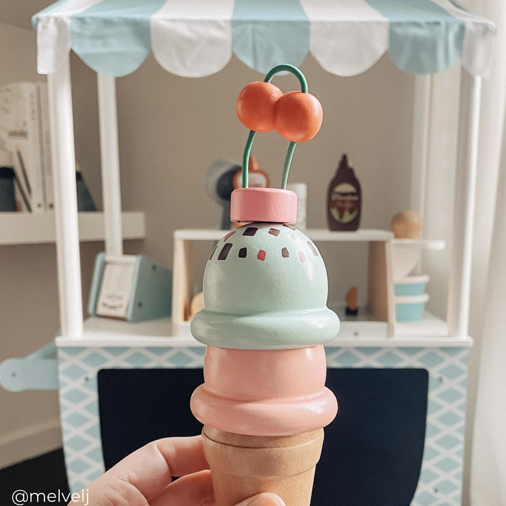 Teamson Kids My Little Helper Toy Ice Cream Cart Image 6