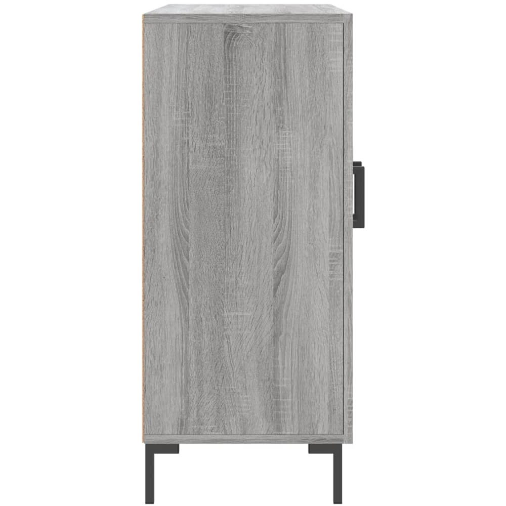 vidaXL 3 Door Grey Sonoma Wooden Sideboard Image 7