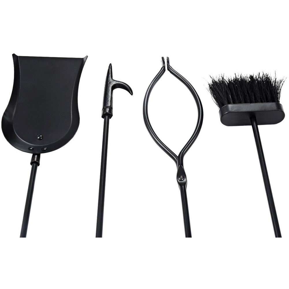 Costway 5 Piece Black Fire Companion Set Image 4