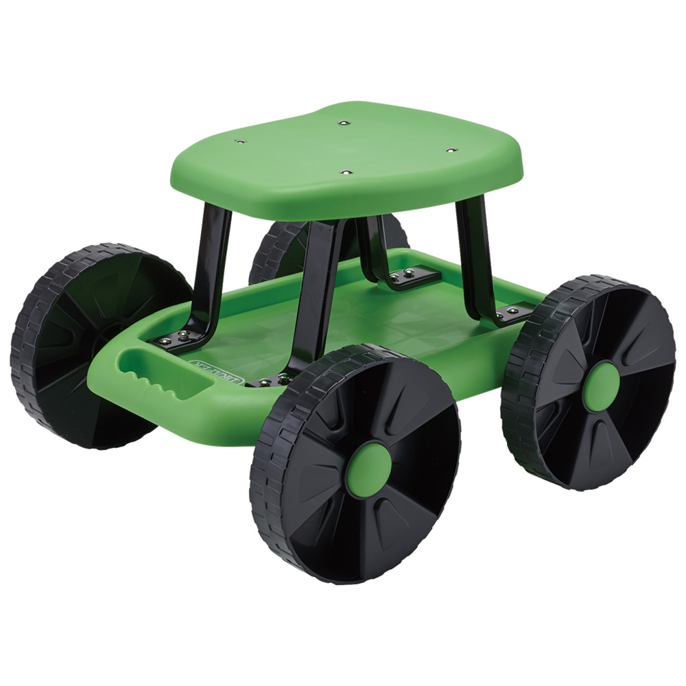 Draper Roller Garden Cart and Seat Image 1