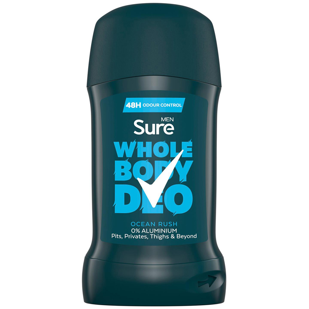 Sure Men 48H Odour Control Ocean Rush Deodorant Stick 50ml 24 Pack Image 2
