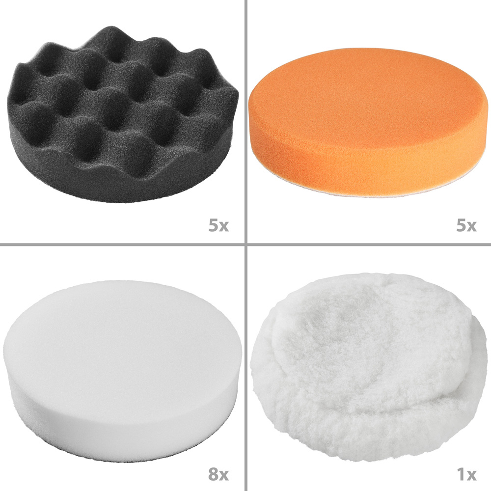 tectake 29 Piece Buffer Pad Set Image 3
