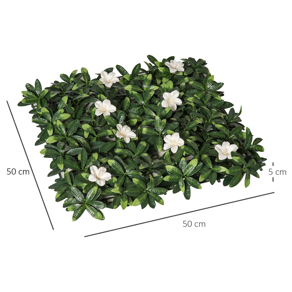 Outsunny 12 Piece Artificial plant Wall Panel Image 5