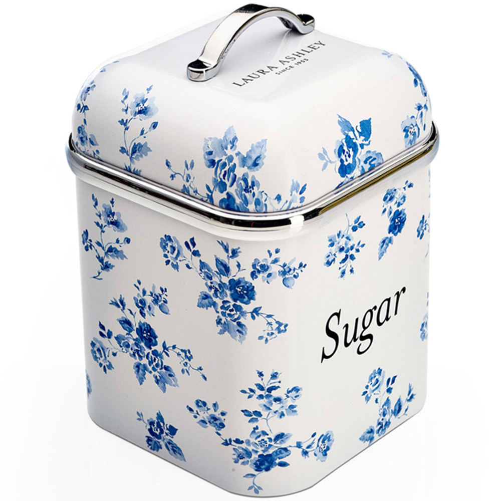 Laura Ashley Cream Floral 3 Piece Kitchen Canister Set Image 3