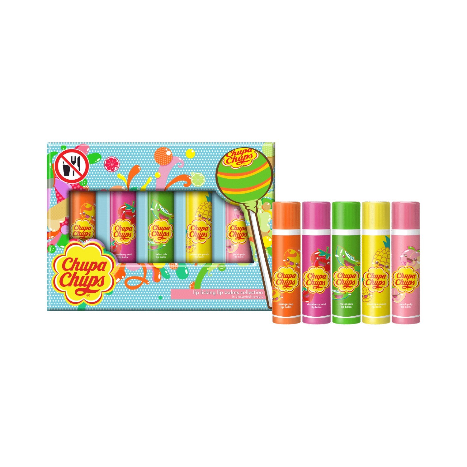 Set of 5 Chupa Chups Lip Balms Image