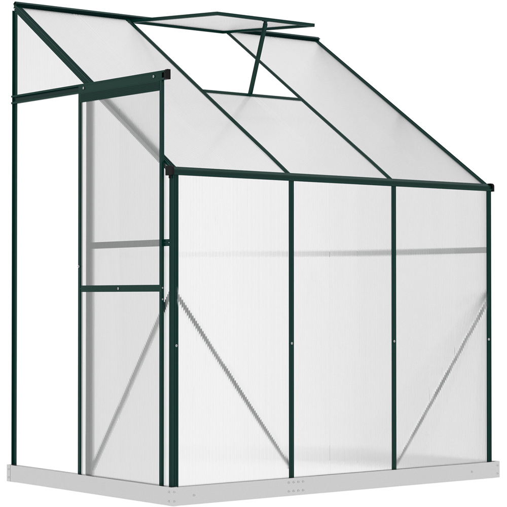 Outsunny Green Heavy Duty 4.2 x 6.3ft Walk-In Greenhouse Image 1
