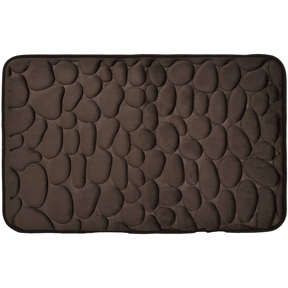Pebble Bath Mat - Brown Image 1