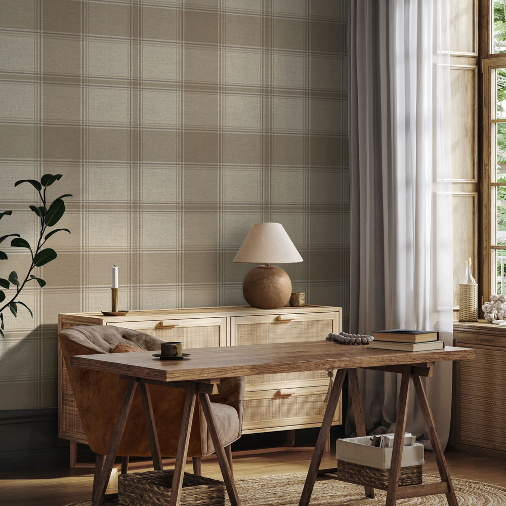 BELGRAVIA CARMELLA CHECK BEIGE Image 3