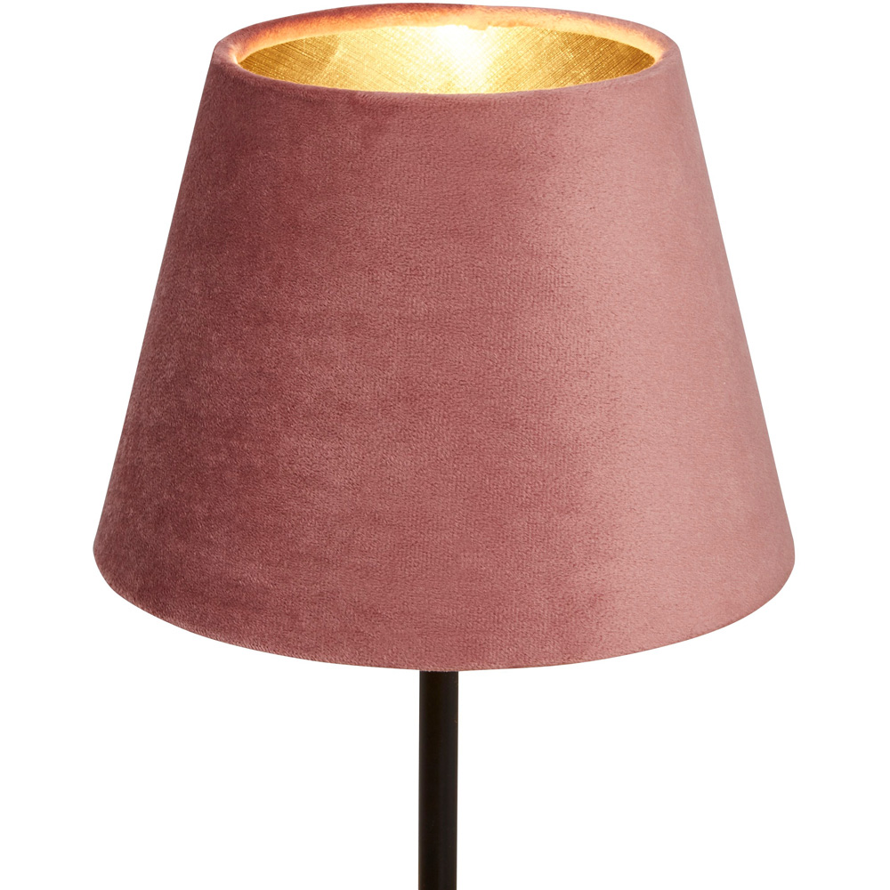 Lighting Collection Posner Rose Velvet Tapered Lamp Shade 20cm Image 3