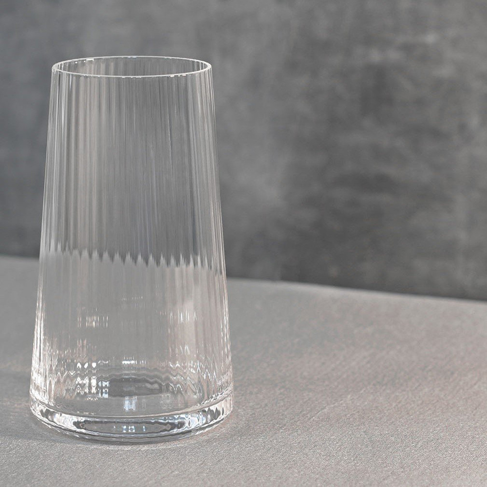 Pack of 4 Anya Ribbed Hiball   - Clear Image 3