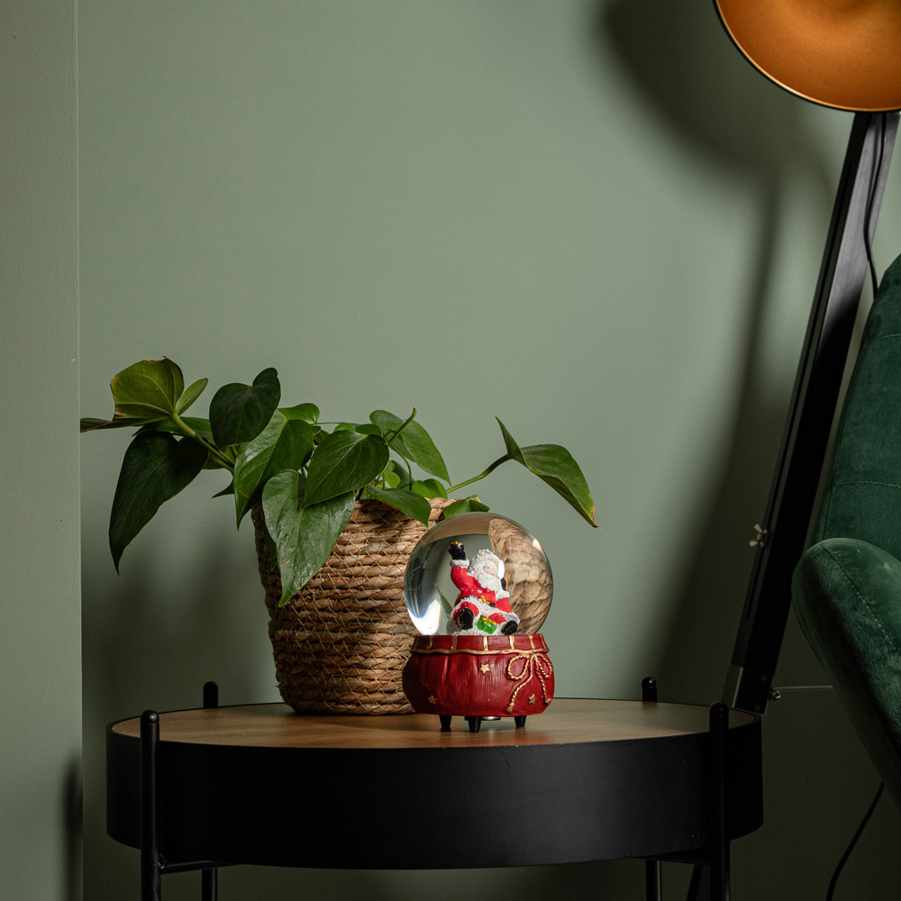 Samuel Alexander Red and Gold Wind Up Musical Snow Sphere with Santa Scene 10cm Image 7