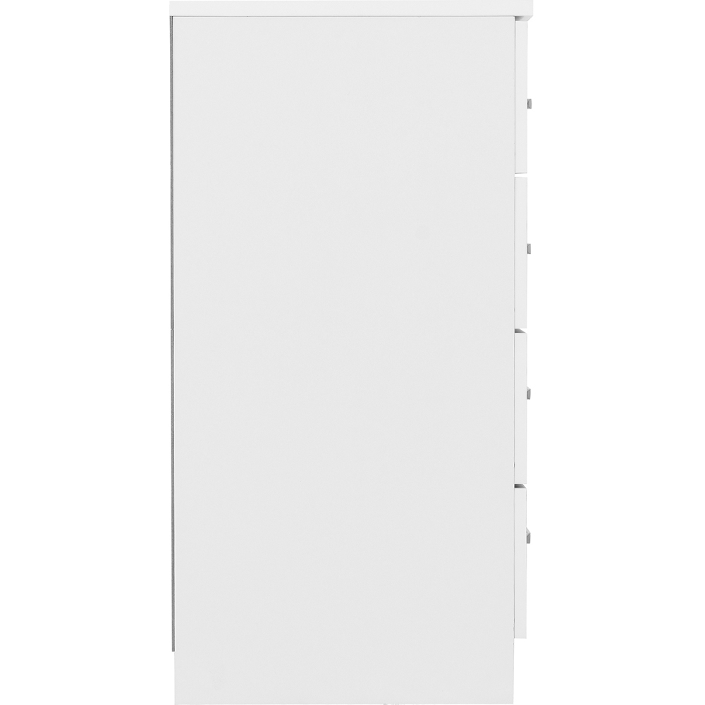 Seconique Dakota 4 Drawer White Storage Chest Image 5