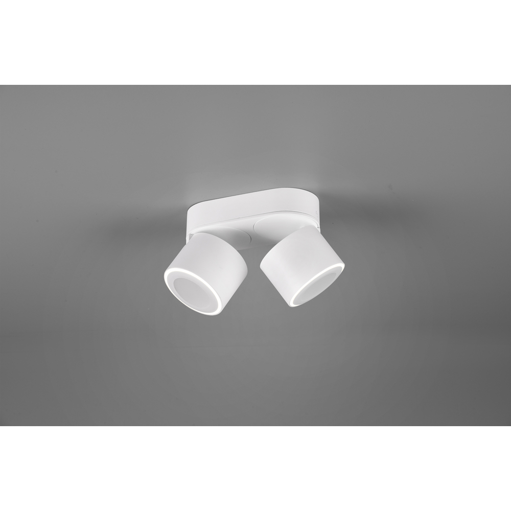 TRIO Taurus 2 Way White Matt Integrated LED Ceiling Light Image 4