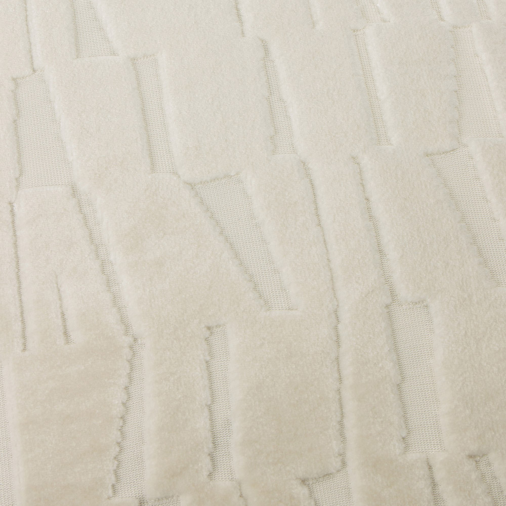 Paoletti Manhattan Ivory Velvet Cushion 50 x 50cm Image 4
