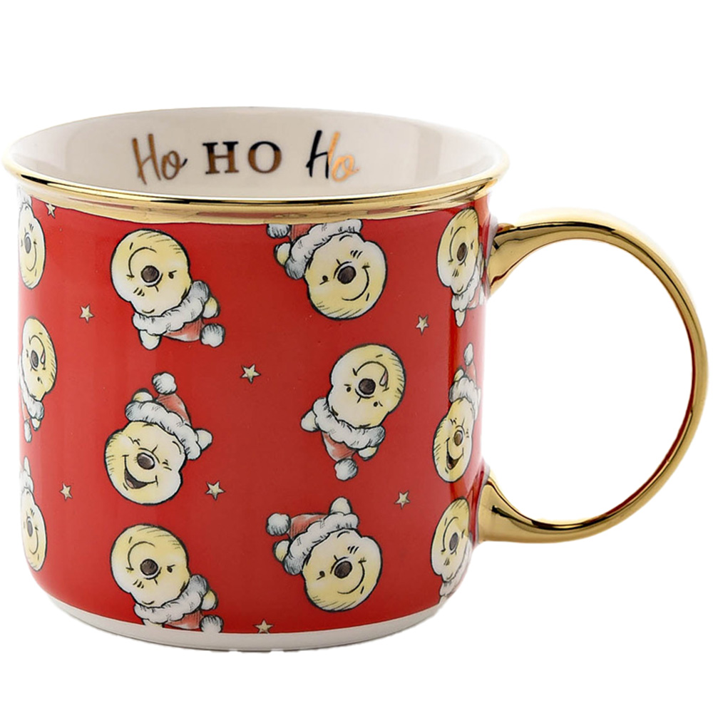 Disney Red Winnie the Pooh Pattern Ceramic Mug Image 1