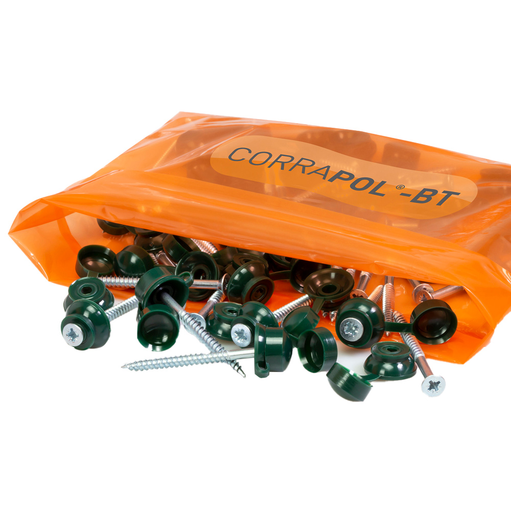 Corrapol-BT Green Screw Fixings 50 Pack Image 1