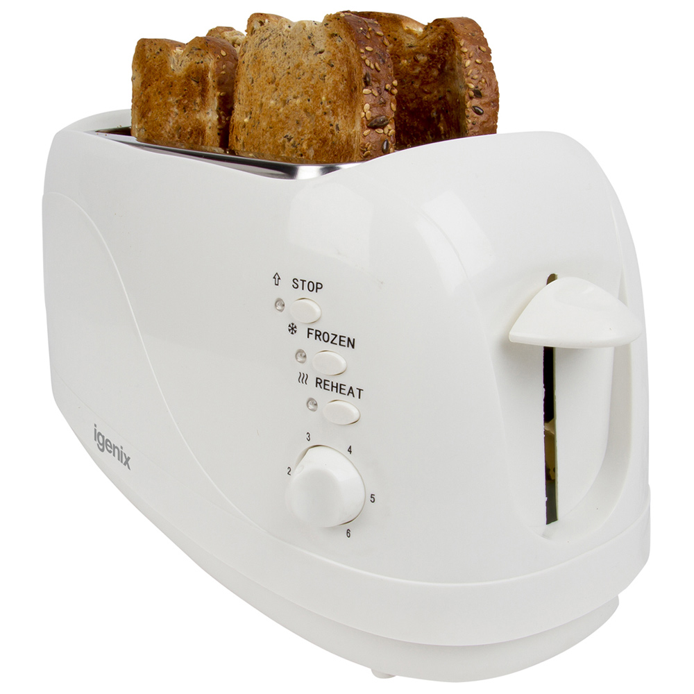 Igenix IG3020 White 4-Slice Toaster Image 6