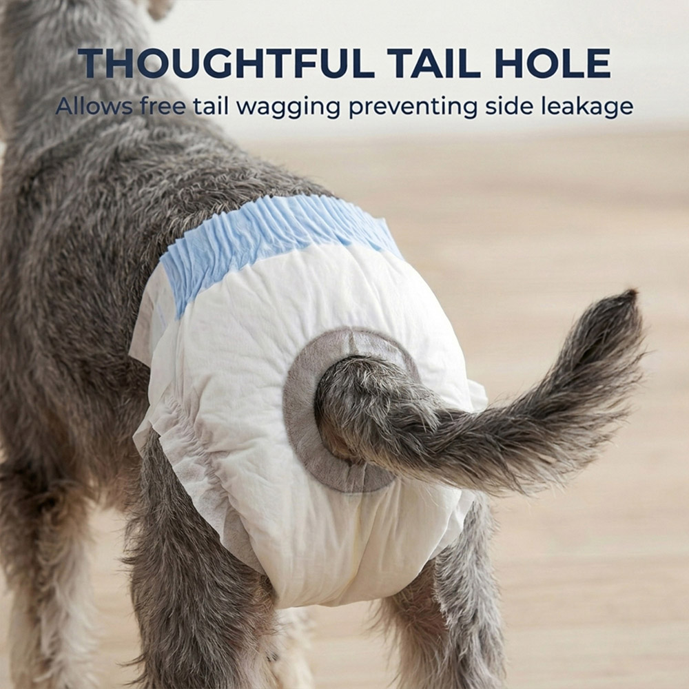 PawHut Medium Disposable Female Dog Diapers 24-41cm 48 Pack Image 7