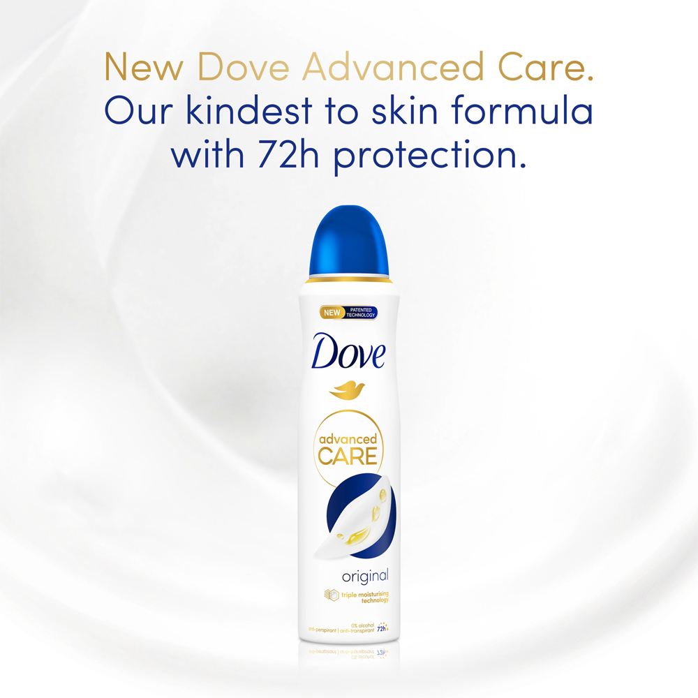 Dove Advanced Care Original Antiperspirant Deodorant Spray 200ml Image 6