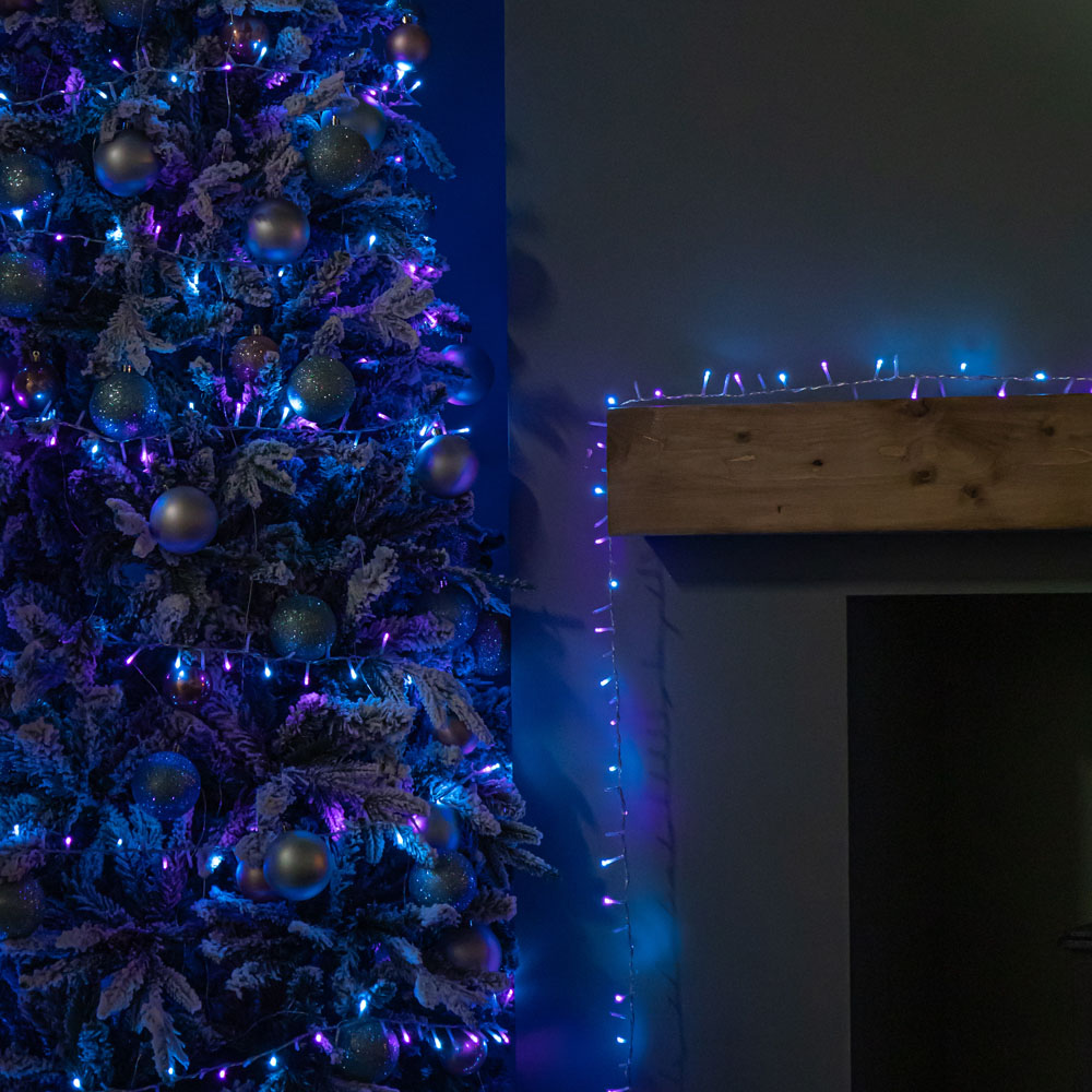 Samuel Alexander TreeBrights 2000 Rainbow LED Clear Cable Christmas String Lights 50m Image 5