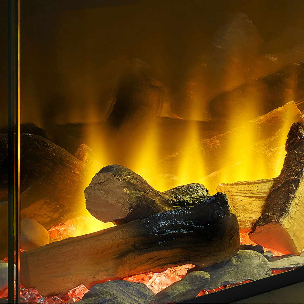 Acantha Aspire Fully Inset Media Wall Electric Fireplace 39 inch Image 4