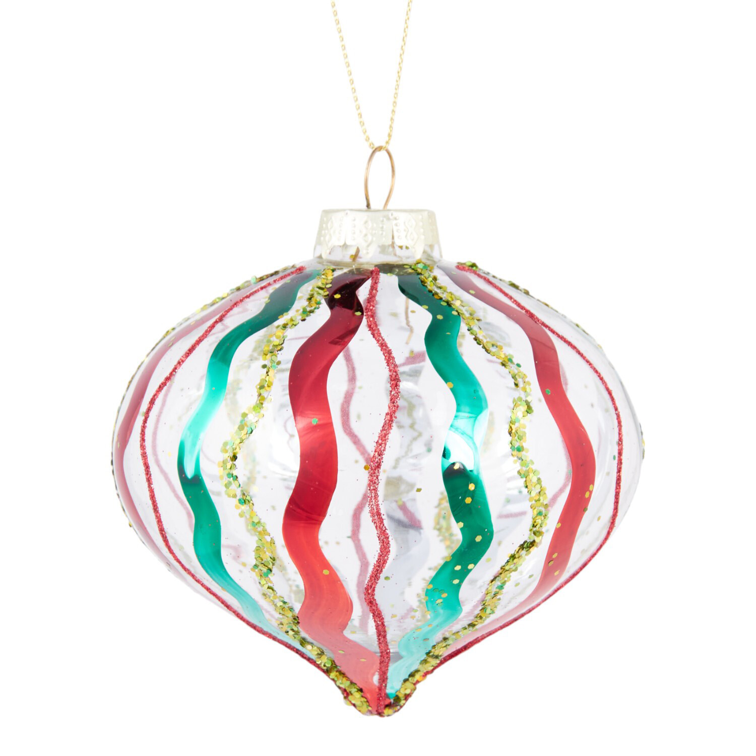 Wavy Glass Bauble Image 6