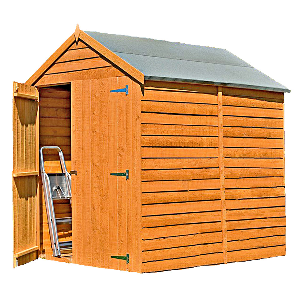 Shire 6 x 6 ft Double Door Dip Treated Overlap Shed Image 1