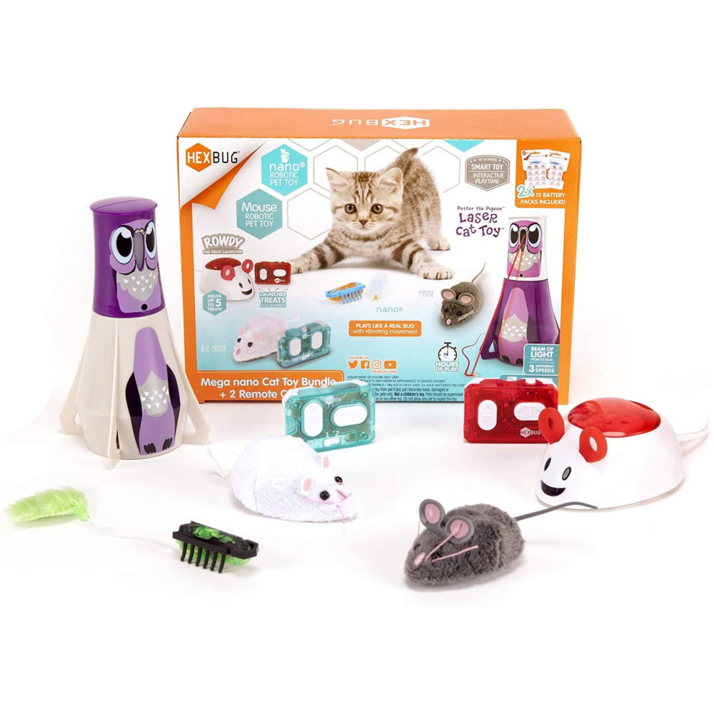 HEXBUG Mega RC Cat Toy Bundle with 2 Remote Controls Wilko